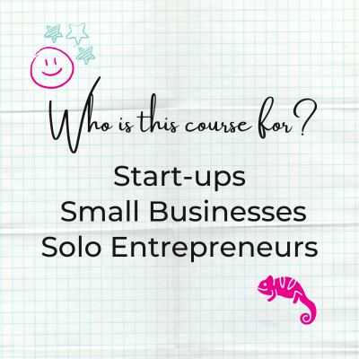 Who is this course for? Start-ups, small businesses, solo entrepreneurs
